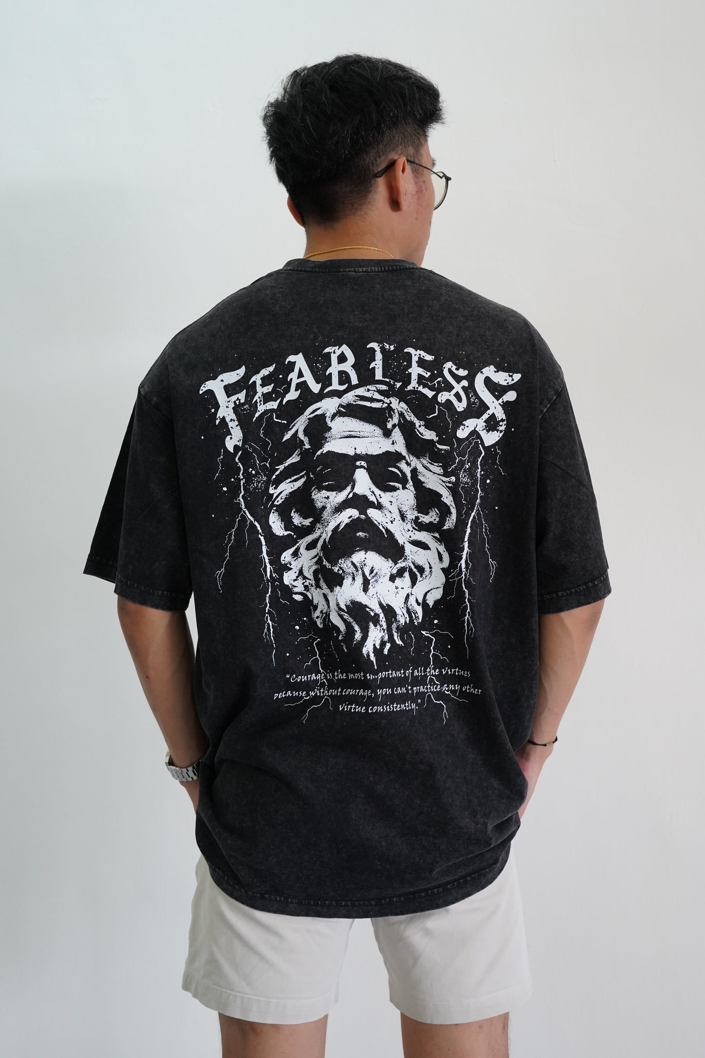 Fearless Graphic Oversized Tee