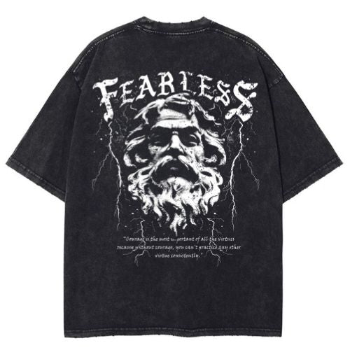 Fearless Graphic Oversized Tee